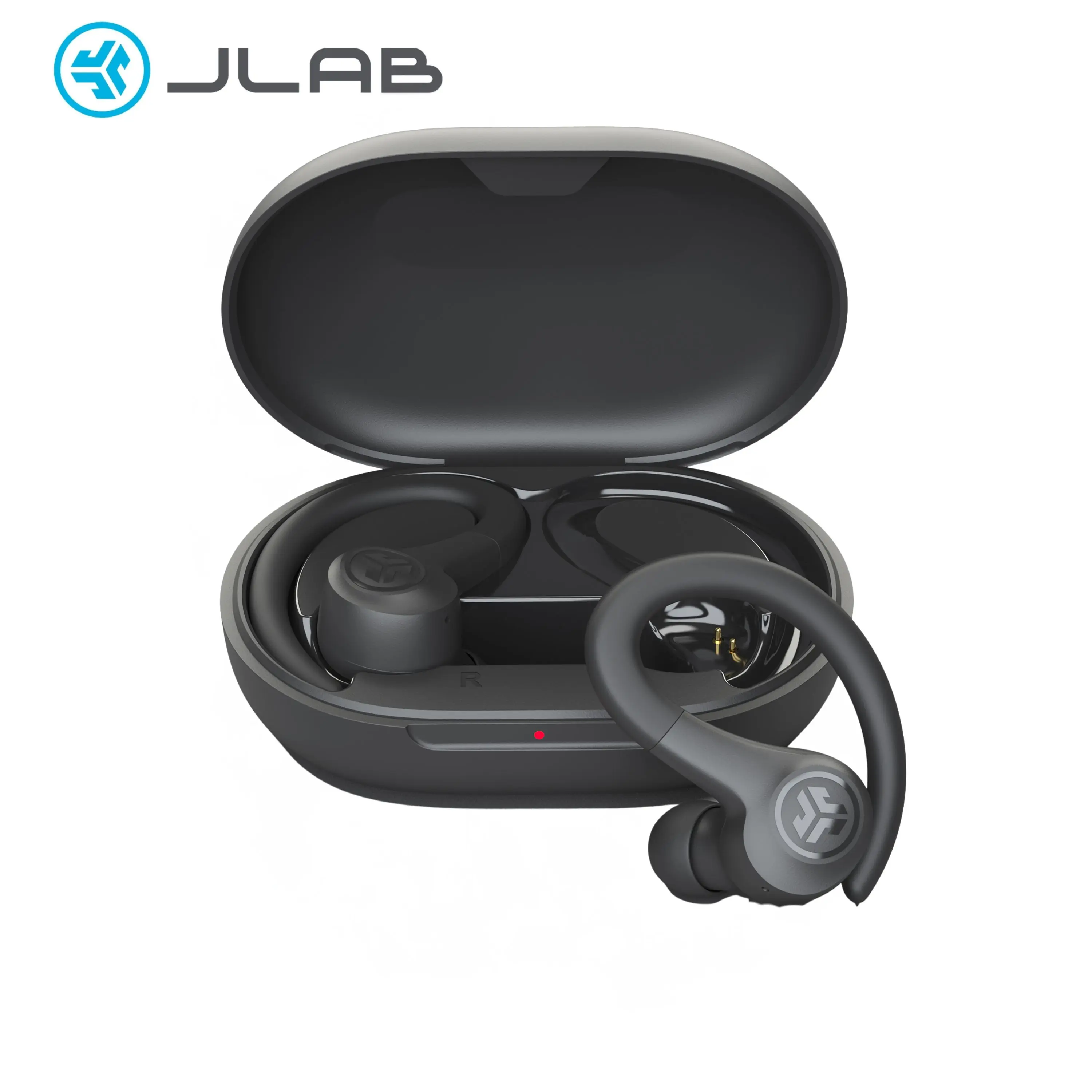 JLab GO Sport+ True Wireless Earbuds with Integrated Charging Case 35+ Hour Playtime 3 EQ Sound Settings IPX4 Bluetooth 5.3 Cable Rechargeable Headphones Audio - Electronic