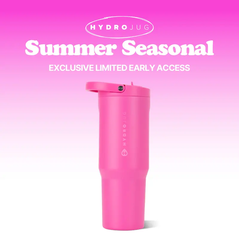 HydroJug Sport | Portable Leak-Proof Water Bottle with Flip Straw & Handle