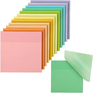 - Transparent Sticky Notes, 3"x3", 12 Pads, 600 Sheets, Macron Pastel,  Journaling Sticky Notes, See Through Sticky Notes, Translucent Sticky Notes, Stocky Notes for  Journaling