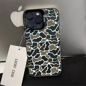 Camouflage Vintage Sitka Camo Shockproof Phone Case Cover for iPhone X/XS/XR/XS Max/11/12/13/14/15/16/17 Pro Max, Perfect Gift for Couples, Casing