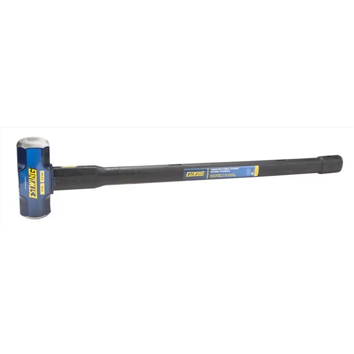 Estwing 8 lbs Double Bit Sledge Hammer - Forged Blade Steel Head, 30 in. Ergonomic Non-Slip Metal Handle, Heavy-Duty Hand Tool for Construction, Demolition Work