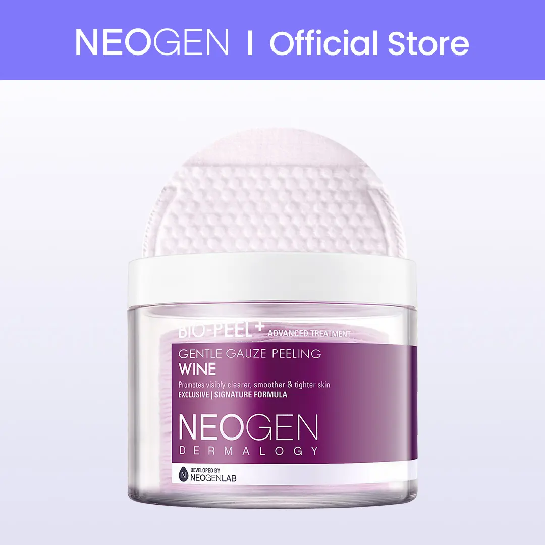 [Clearance] Bio-Peel Gauze Peeling Pads Wine | Exfoliating Face Pads with AHA | Resurfacing & Brightening Pads for Smooth Skin | Korean Skincare Exfoliator (30 Pads)