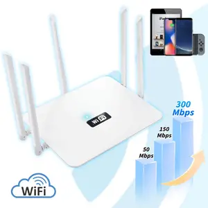 2.4G Dual Band Wireless 300Mbps Router Wifi Range Repeater with 5 High Gain Antennas Wider Coverage Wi-Fi Extender,Covers up to 5000 Sq. ft and 60 Devices,Gaming & Home Use,WPA2 Security Wireless Internet & Parental Control