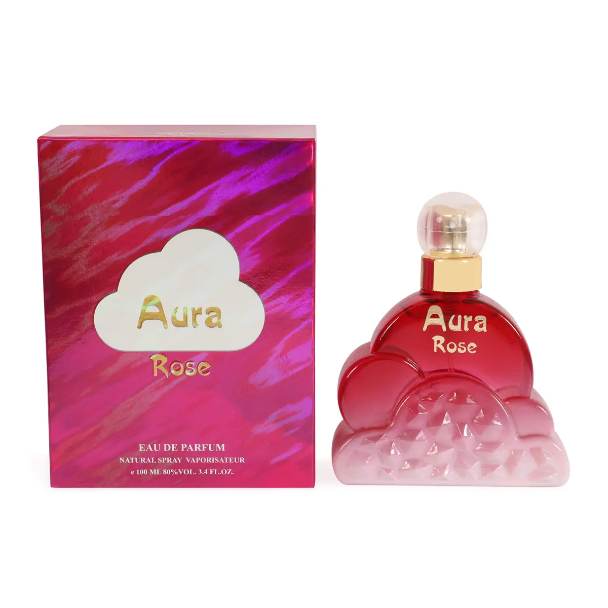 Aura Rose Spray Perfume Eau de Parfum for Women - 100ml/3.4fl.oz. - Women's Fragrance