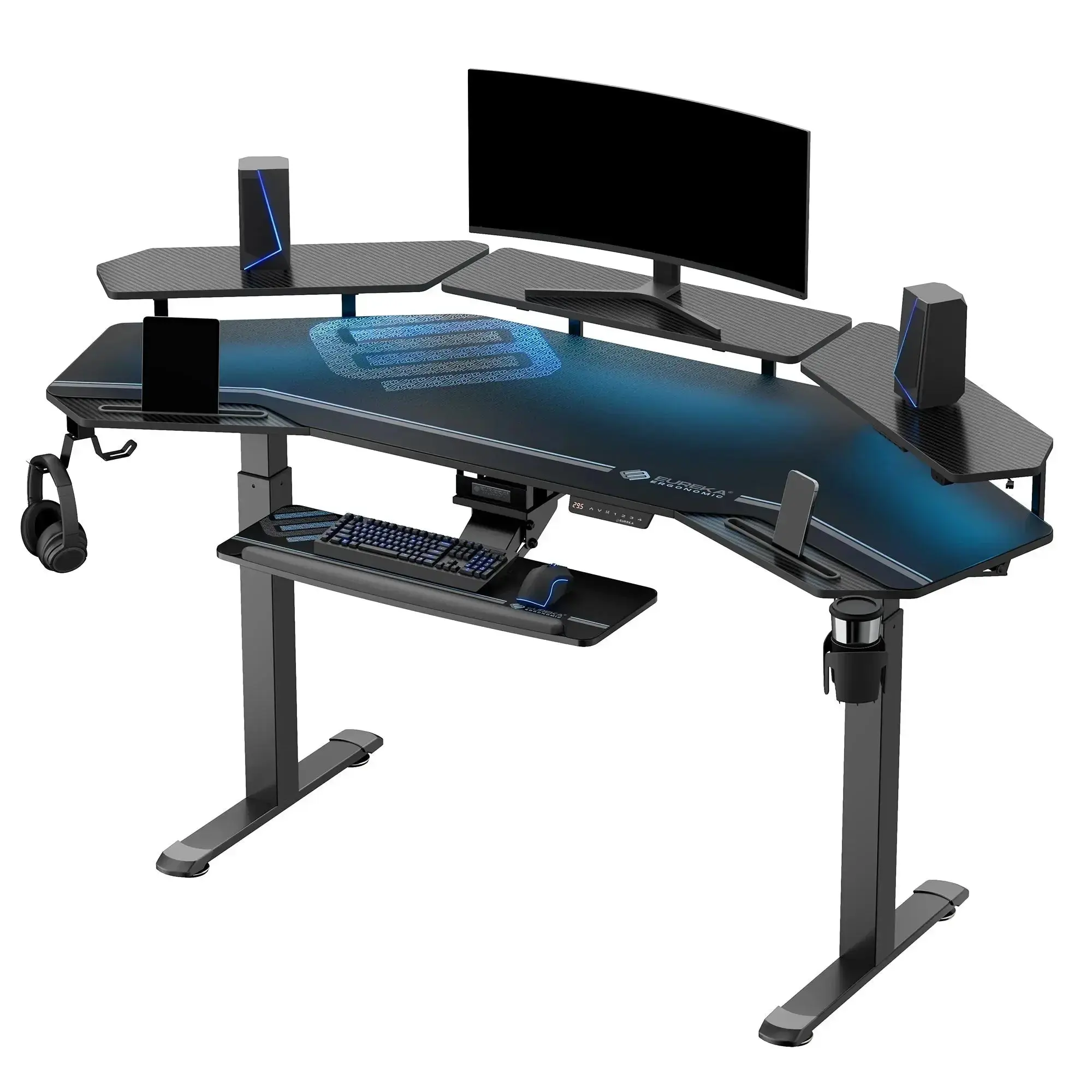 Aero Pro Wing-Shaped Standing Desk (72"x23")