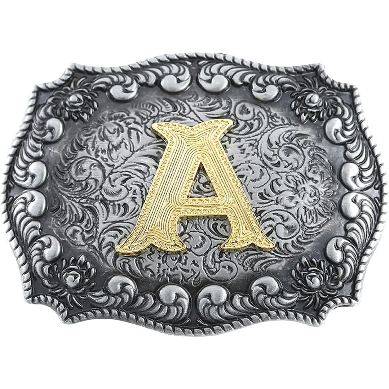 Belt Buckle Men, Western Cowboy Rodeo Small Alphabet Letter ABCDMRJ to Z Initial Belt Buckles for Women