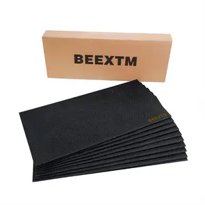 10PCS Beehive Waxed Coated Foundation Sheet, 9" Deep Plastic Honeycombs Bee Wax Nest Foundation Beekeeping Beehive Equipment Hive Sheets Black
