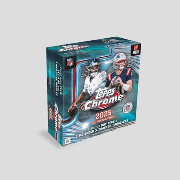 (PYT) (2) 2025 Topps Chrome Football Mega Box (1) Topps Signature Class 25 Mega Box (2) Topps 2026 Flagship Mega Box I Break 28
