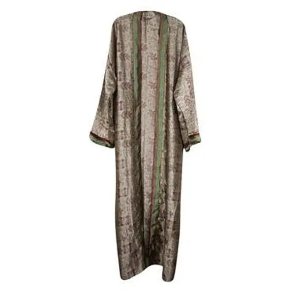 Purple Paisley Print Resort Wear, Flowy Jacket, Duster Jacket, Comfortable Flowy Robe L-2X