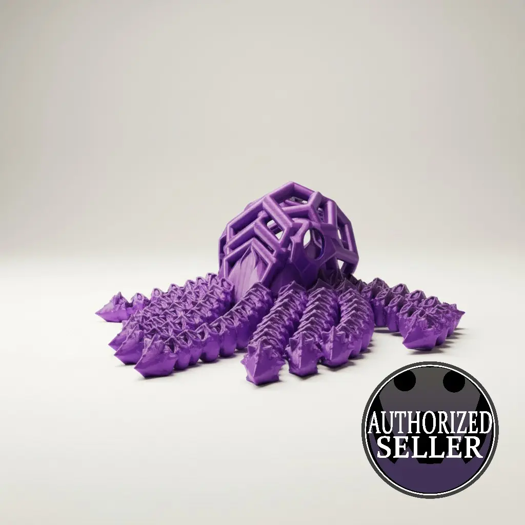 Cinderwing3D Giant Flexi Void Octopus Satisfying Tentacle ASMR Fidget Toy Fully Articulated 3D Printed Sea Creatures SatisfyingToys