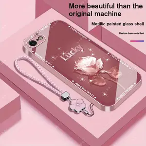 Suitable for [iPhone 7]Brand new premium phone case，free beautiful four-leaf clover lanyard，available in multiple colors， beautiful and high-class eleganceexquisite YM99