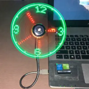 New USB Clock Fan with Display Function, LED Decorative Time Display, LED Desk Fan with Decorative Time Display, Mini Flexible Fan for Office Desk Accessories, Home Decor, Summer Fan, Gift