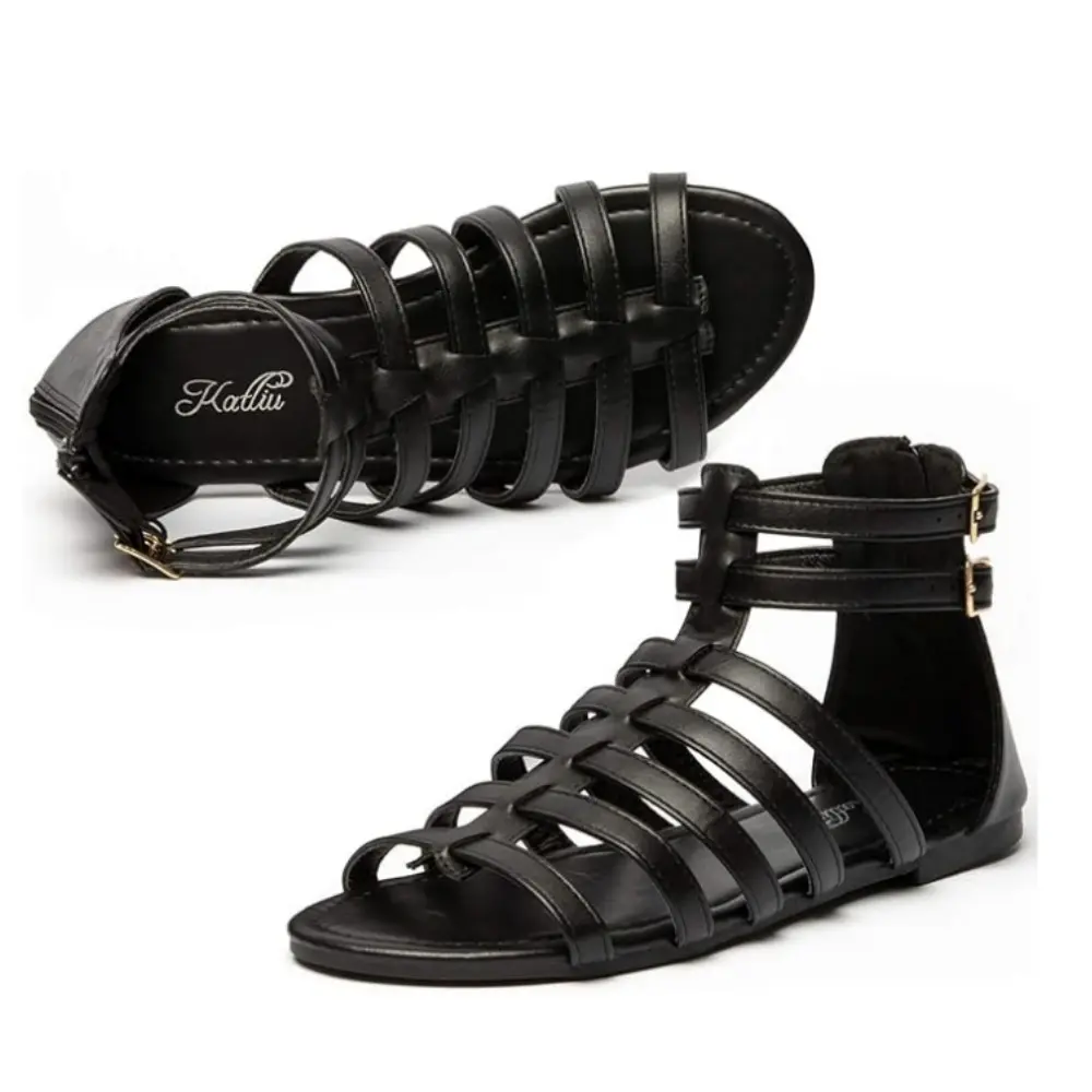 Women's Gladiator Sandals Flat Strap Sandals Ladies Sandals Chic Summervibes Footwear