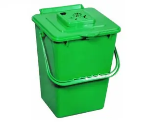 212 MAIN Exaco ECO 2000 HDPE Plastic Kitchen Compost Bin - 2.4 Gal, Odor Filter-Equipped Household Home Trash Can for Compost Waste Collection (Baby & Maternity, Baby Furniture Decoration Use)