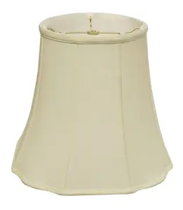 HomeRoots 469709 16 in. Ivory Premium Octagon Monay Shantung Lampshade, Egg