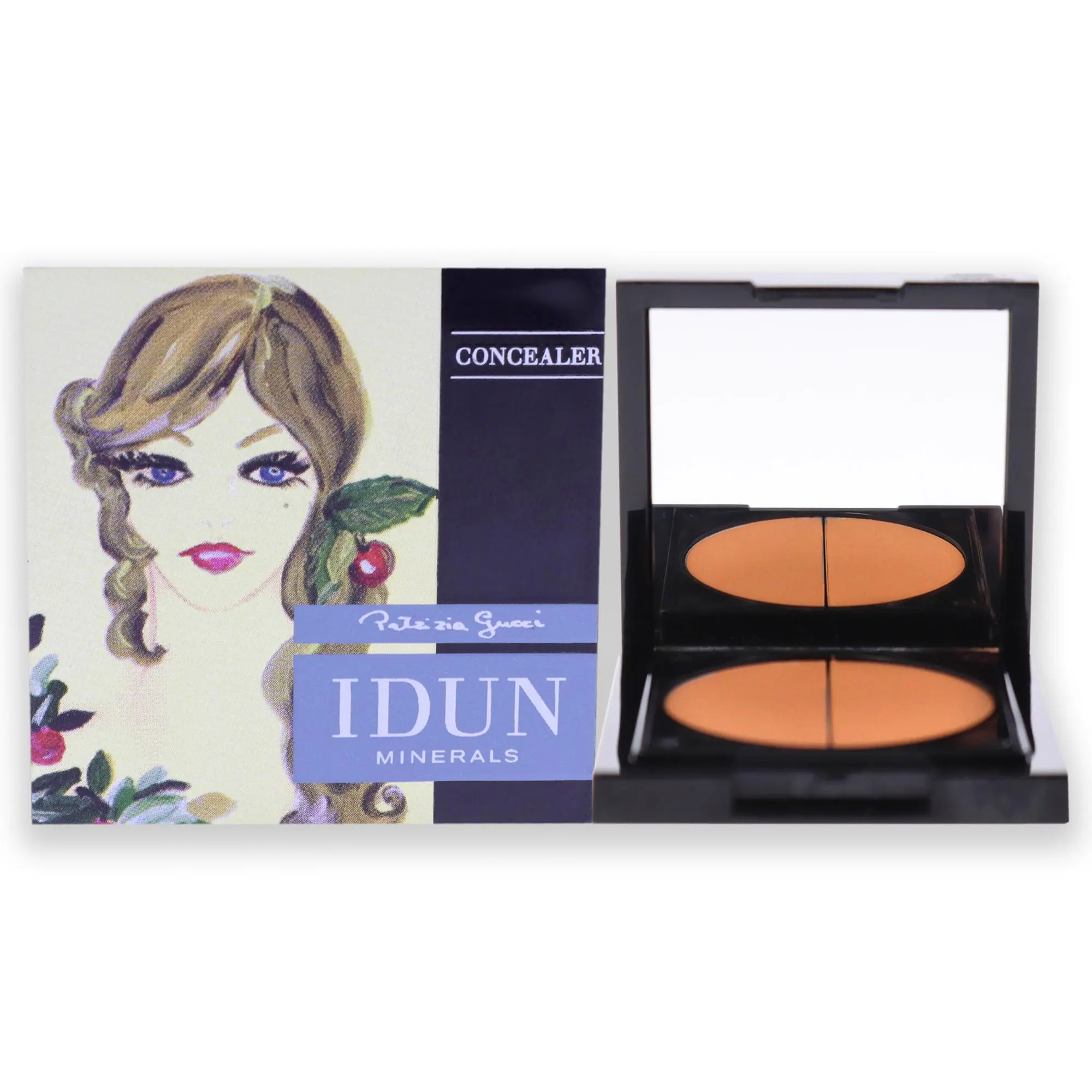 Women's Compact Duo Concealer by Idun Minerals - Shade 021 Sandlilja, 0.10oz On-the-Go Touch-Up Makeup, Precise Shade Match