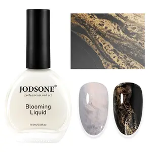 JODSONE Ocean Wave Blooming Gel Nail Polish,16.5ml Golden Waves Blooming Liquid for Spreading Effect Wave,High Fluidity Wave Textures for Ocean Wave Nail Art,DIY Nail Art Design,Use with Gel Polish