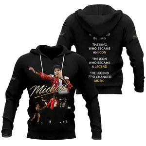 Michael Jackson 3D Hoodie King of Pop Fan Gift Unisex AOP All Over Print 3D Shirts
