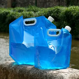 5L/10L Outdoor Camping Water Bag Foldable Water Container Water Can,Portable Folding Travel Water Bucket Picnic BBQ Water Tank