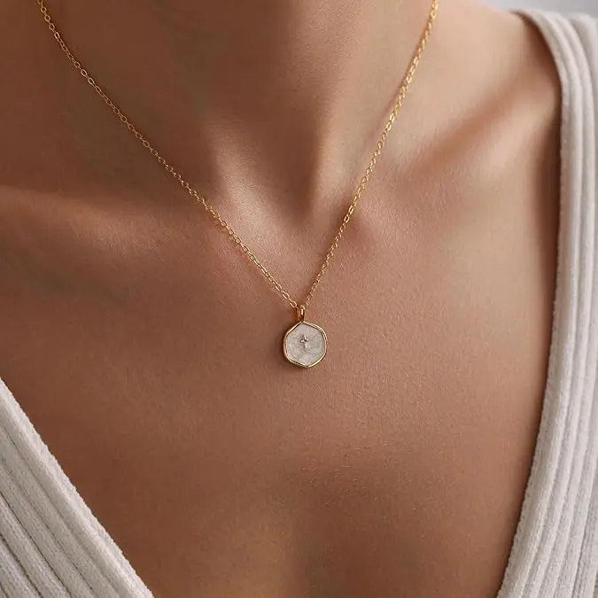 Women's Chesky Cross Necklace - Dainty Cubic Zirconia Pendant, Hypoallergenic Brass Chain, Exquisite Jewelry Gift, Aesthetic Casual Necklaces, Cross Chain Design, Aesthetic Necklaces