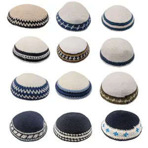 Knitted Yarmulke kippot hat Kippah skull yamaka Holy kipa 20 cm