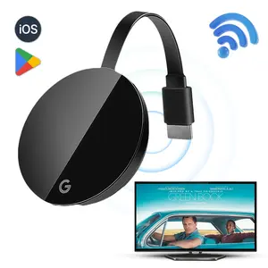 Plug-and-play wireless receiver, transmits 1080P HD content from your smartphone, laptop, or computer to any TV, monitor, or projector,streams high-definition video, audio, and files while being compatible with AirPlay, Miracast, and DLNA,