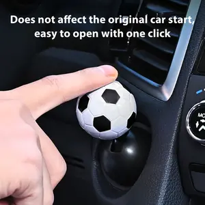 Car Start Button Joystick Football Shape, Engine Start Stop Decoration, Car Interior Modification Parts, Universal Pull Lever Switch