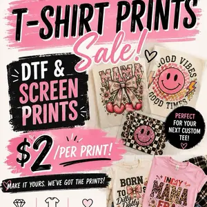 Screen Print claims - Transfers Only- for Tee shirts