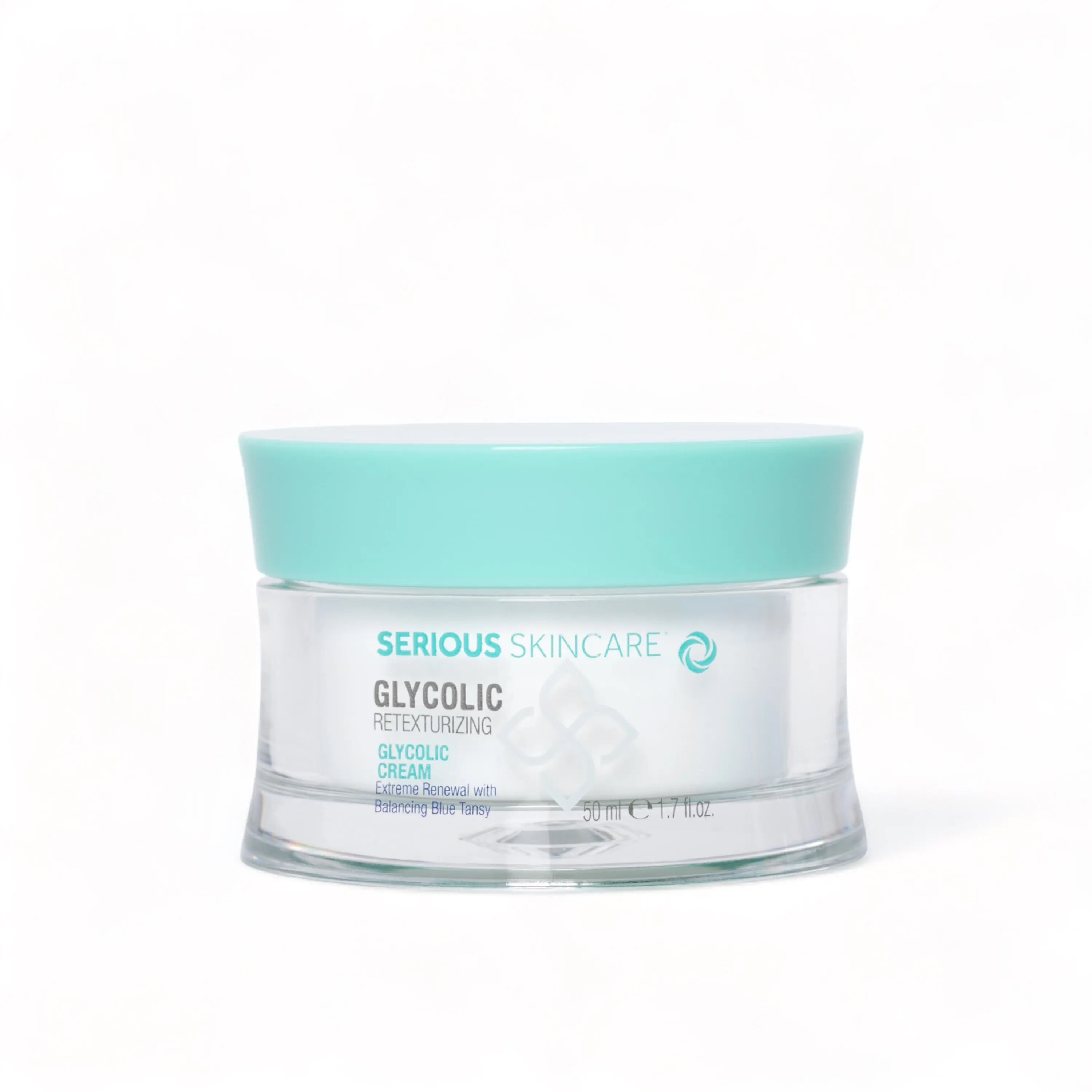 Serious Skincare Glycolic Cream – AHA Moisturizer with Blue Tansy for Smoother, Hydrated Skin, Reduces Fine Lines & Exfoliates – 1.7 fl. oz.