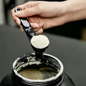 [Buy 1 Get 1 Free] Portable BPA-Free Plastic Funnel Set with Scoop, Scraper, Hanging Design - High-Quality Kitchen Measuring Utensil for Protein Powder, Coffee - Ideal Mother’s Day Gift