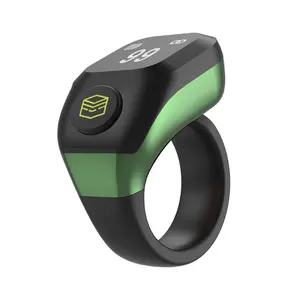 3 Sizes Provided (Replaceable Rings) Muslim Digital Tasbih Zikr Smart Ring. Azan Alarm Clock, APP Support Digital Counter Prayer Reminder, Kaaba Guidance, Tasbih Counter, Exquisite And Beautiful Appearance, Available in a Variety of Colors