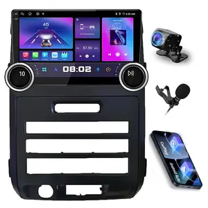 10.1 Inch Dual Knobs  Radio for Ford F150 F-150 2009 2010 2011 2012 Car Stereo with with Carplay Android Auto, Touch Screen Stereo for Ford F150 F-150 WiFi GPS BT AHD Backup Camera
