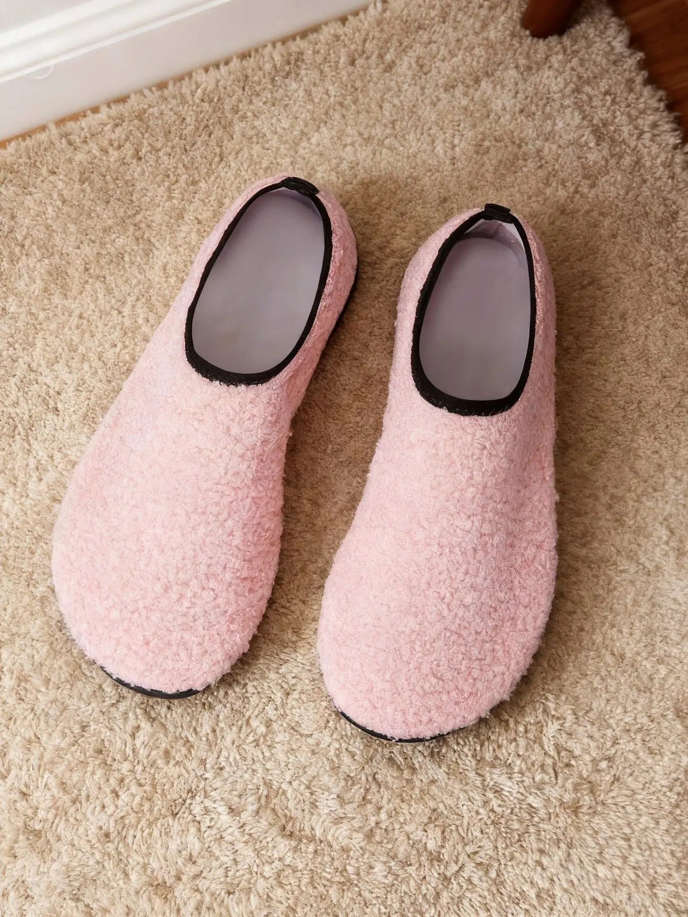 Women's Comfort Sock Slippers, Soft Rubber Sole, Indoor Outdoor Anti-Slip Shoes, One-Step Design, Suitable for Home Travel Hotel Use, House Slippers, Home Bathroom Slippers, Non Slip Slippers