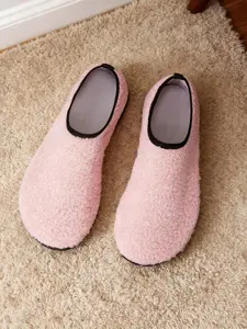 Women's Comfort Sock Slippers, Soft Rubber Sole, Indoor Outdoor Anti-Slip Shoes, One-Step Design, Suitable for Home Travel Hotel Use, House Slippers, Home Bathroom Slippers, Non Slip Slippers