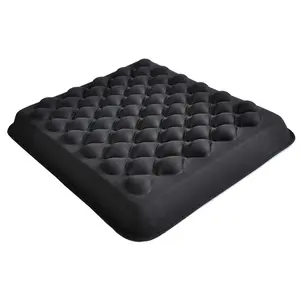 Tektrum Extra Thick Cool Gel Orthopedic Seat Cushion with Massage Convexes for Wheelchair, Office, Home, Car – Relief for Sweaty Bottom, Sciatica, Coccyx, Back Pain, Tailbone Pain (TD-GS1202-BLK)