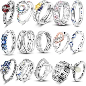 925 Silver Infinite Love Designs Rings