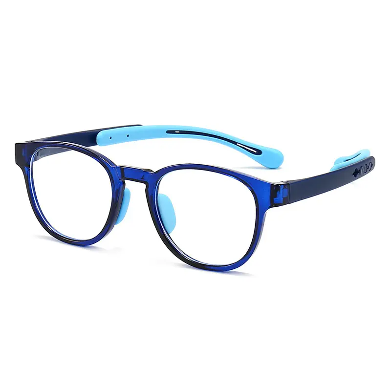 summerwins Toddlers' Full-Rim Snug Secure Flexible Silicone Blue Light Blocking Sports Eyewear - Anti-Eyestrain, Anti-Glare, Durable Bendable Frame for Computer, Phone Use, Homework, AC Environments