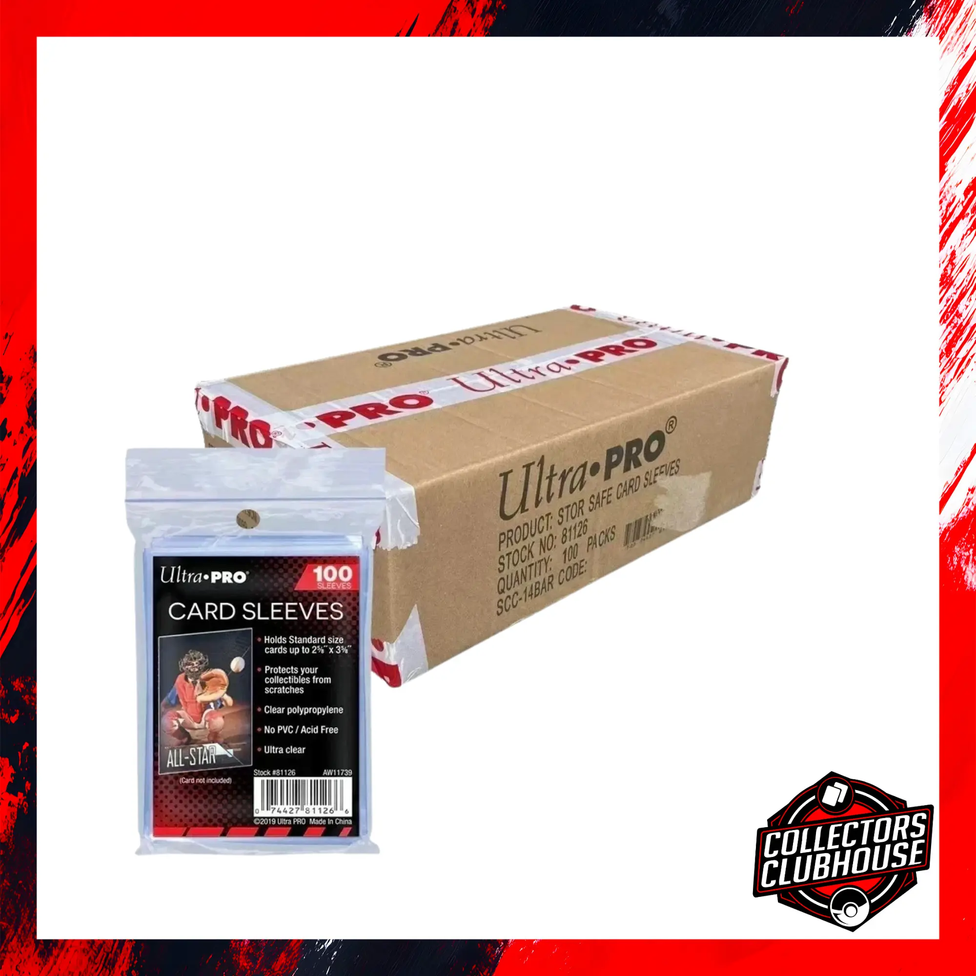 Ultra Pro Sleeves: Standard Soft (Penny Sleeves) - Case of 100