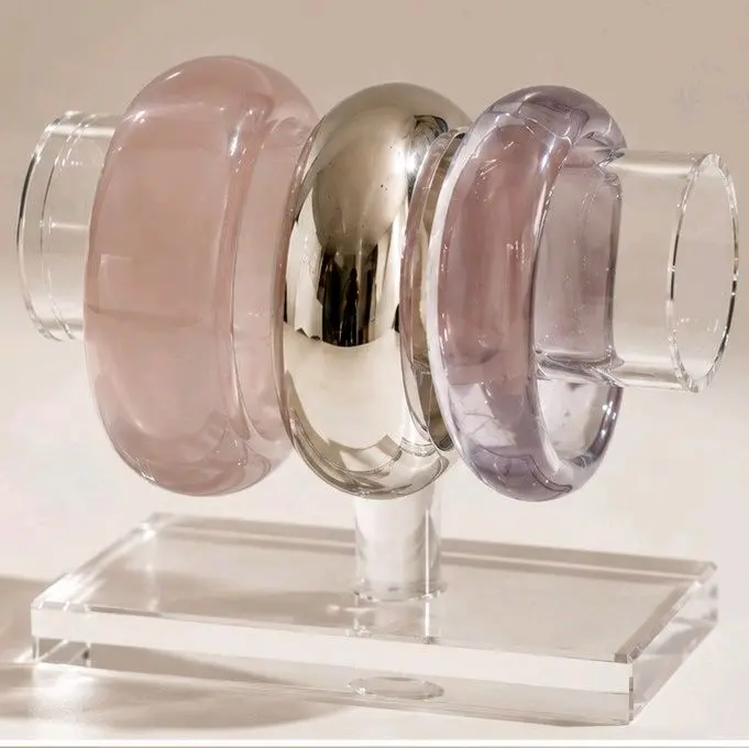Ivory Chuncky Transparent Bangle