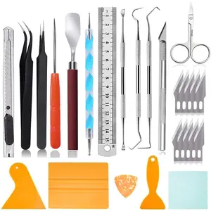 Weeding Tools for Vinyl: 27 count  Vinyl Weeding Tools kit, Crafting Tools, Craft Basic Set, Scrapbooking Tools, Scrapbook Weeder Accessories for Cameos/Lettering//Splicing