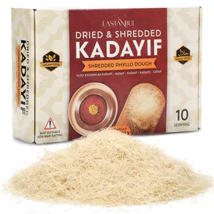 [Father's Day Special] Eastanbul Dried Shredded Kataifi, 500g (1.1lb), Kadayif Strands, Crispy Shredded Kataifi, Versatile Middle Eastern Food, Crunchy Topping & Recipe Base