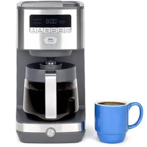 GE Appliances 12 Cup Drip Coffee Maker with Adjustable Keep Warm Plate