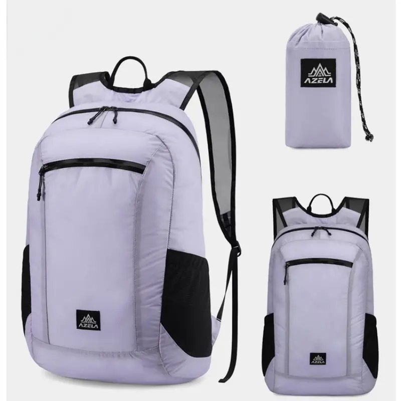 Azela Lightweight Foldable Backpack, Waterproof Mini Ultra-Light Travel Bag, Backpack for Travel, Breathable Shoulder Straps, Outdoor Hiking Camping Pack