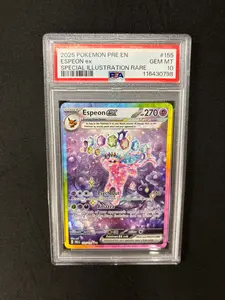 Pokemon Prismatic Evolutions Espeon ex Special Illustration Rare PSA 10