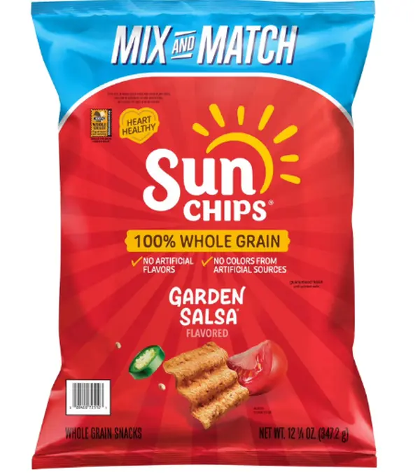 SunChips Garden Salsa Whole Grain Snacks, 12.25 oz.
