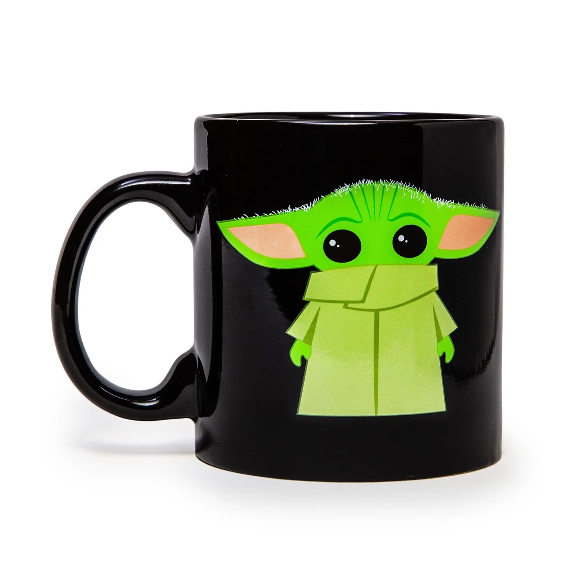 Star Wars: The Mandalorian Grogu Black Jumbo Ceramic Mug | Holds 20 Ounces