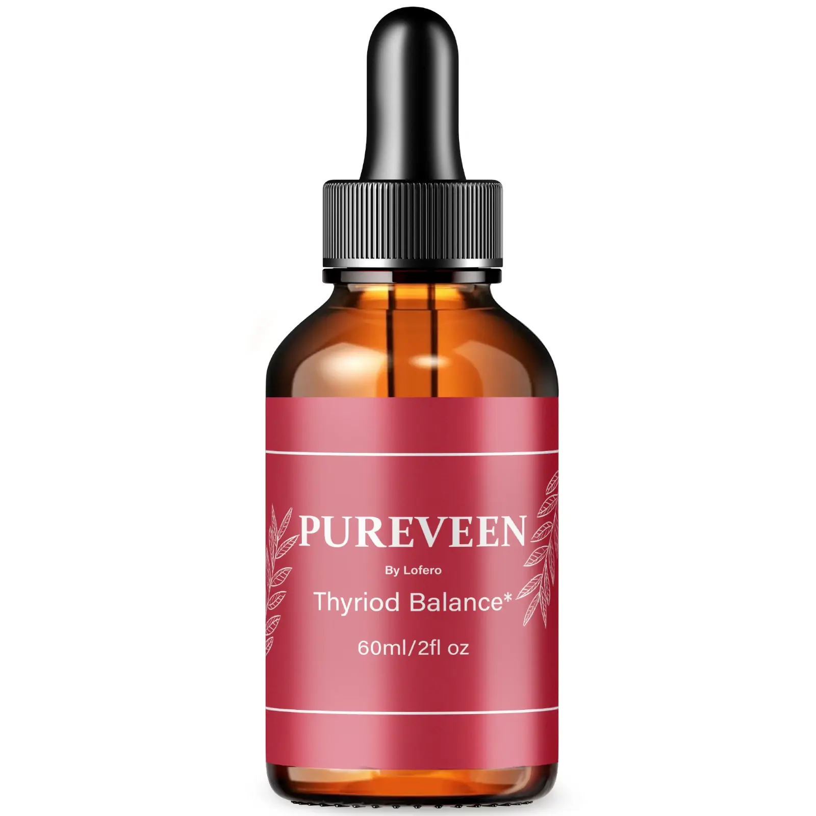 Pureveen Drops Pure Veen Thyroid Balance Support Liquid Supplement (1 Pack)