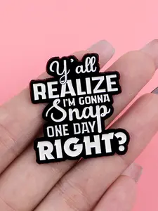 Fun Letter Pattern Enamel Brooch, Durable Metal Pins, Personalized Fashion Bag Accessory, Durable Zinc Alloy Design, Perfect for Daily Use