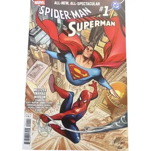 SPIDER-MAN/SUPERMAN #1 (2026) MARVEL x DC CROSSOVER - Cover A Larraz - NM - 50th Anniversary Event!