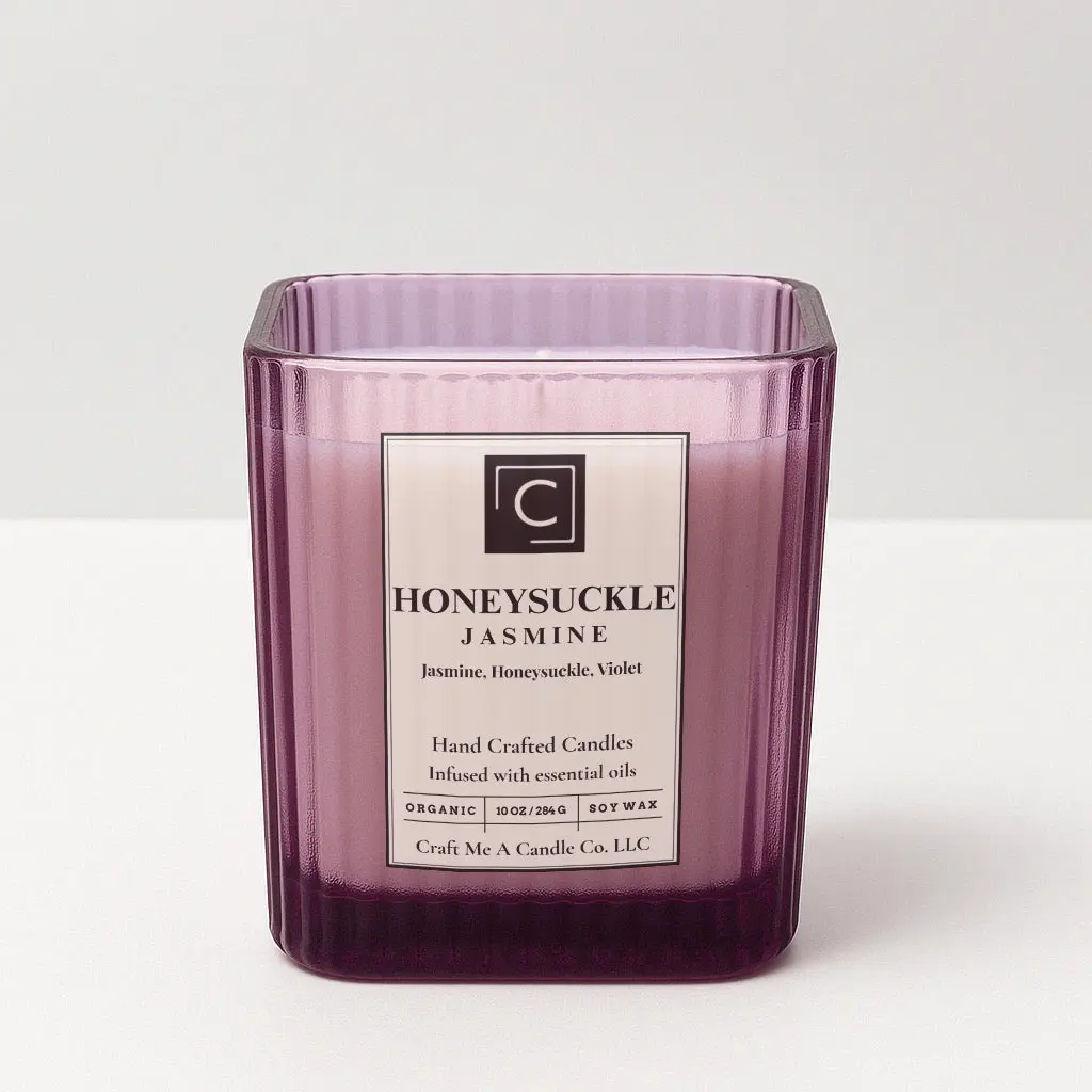 Honeysuckle Jasmine Scented Candle | Natural Soy Wax Candle | Mothers day Edition